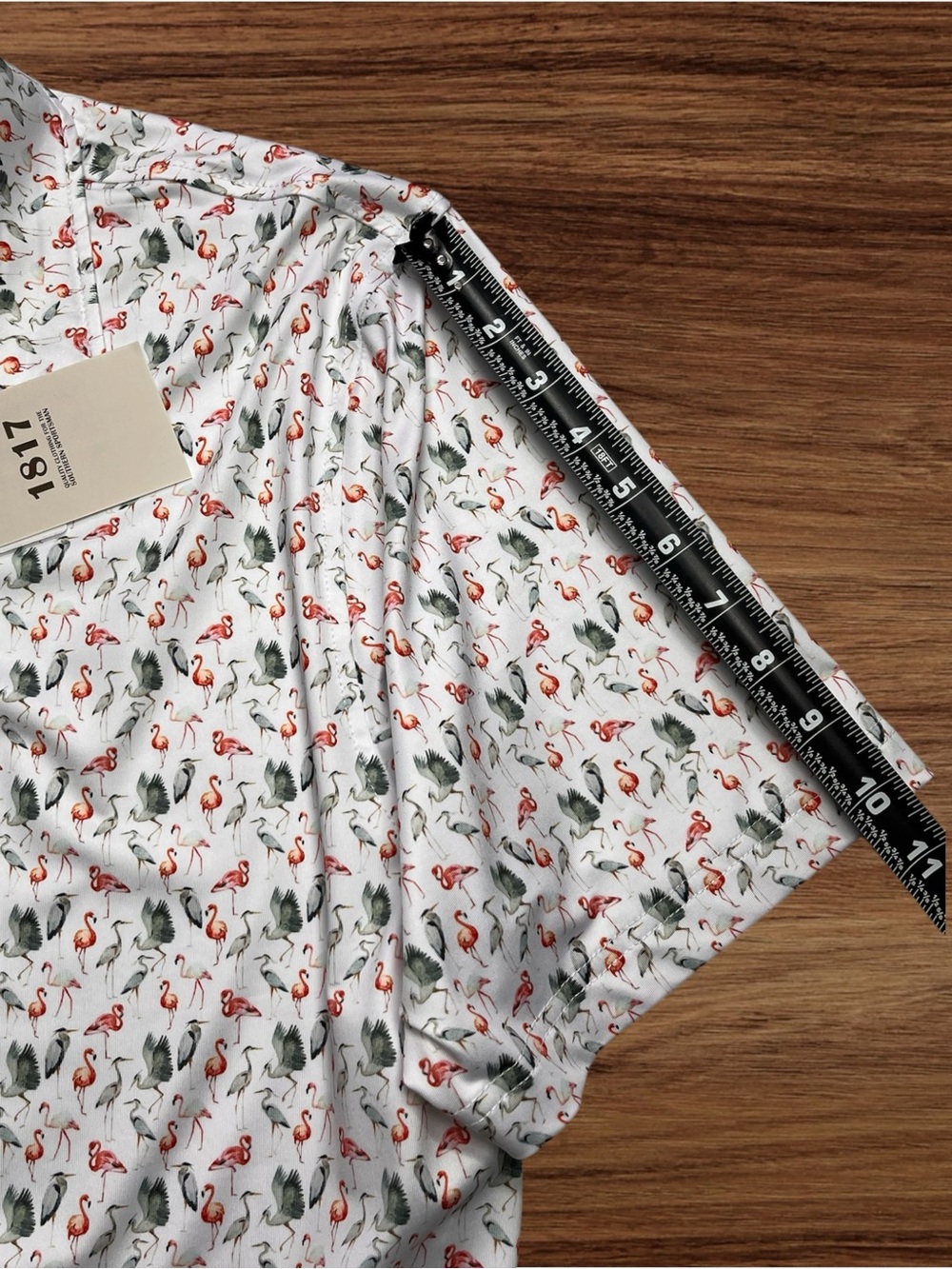 EST. 1817 Men’s White Performance Golf Polo. Medium - Picture 7 of 9